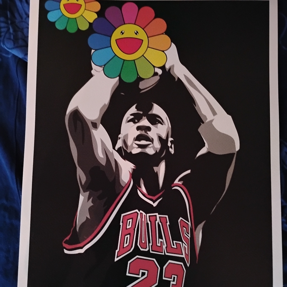 Death NYC Graphic Digital Print Featuring Michael Jordan x Murakami, 2020